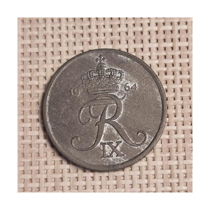 Denmark 2 Øre 1964 KM-840 VF