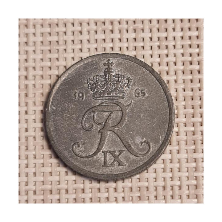 Denmark 2 Øre 1965 KM-840 VF