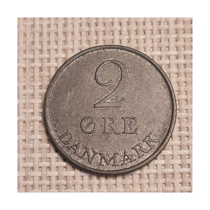 Denmark 2 Øre 1966 KM-840 VF