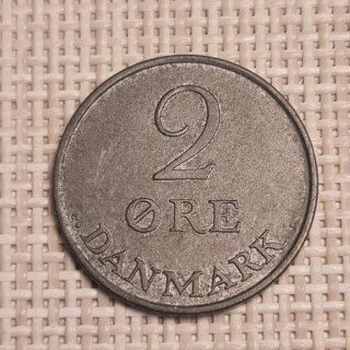 Denmark 2 Øre 1967 KM-840 VF