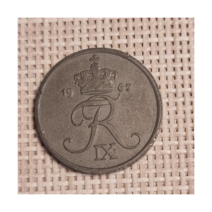 Denmark 2 Øre 1967 KM-840 VF