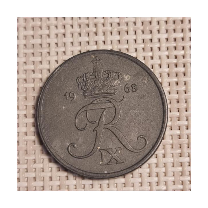 Denmark 2 Øre 1968 KM-840 VF