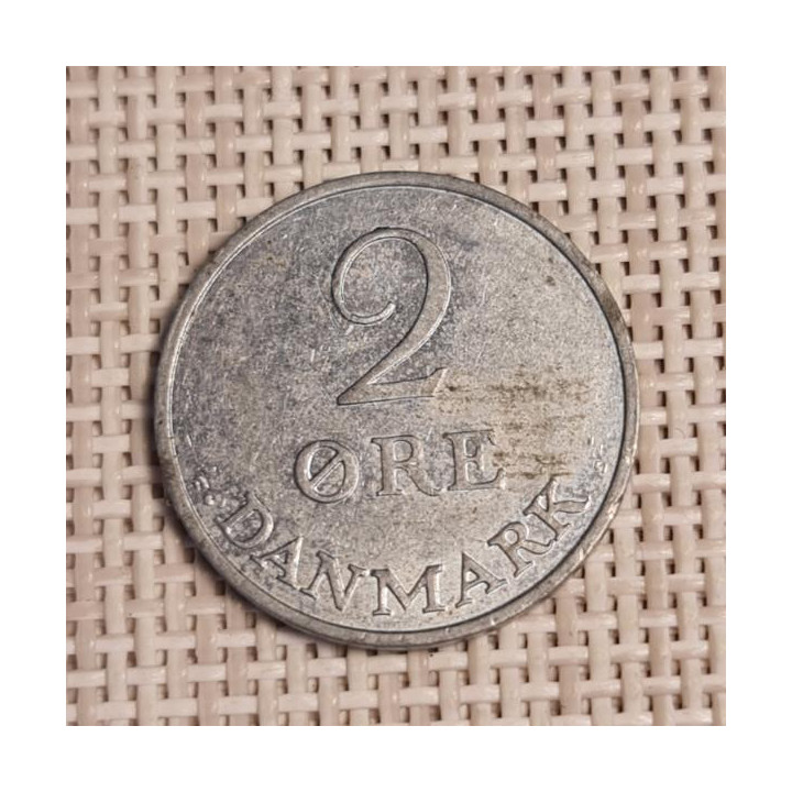 Denmark 2 Øre 1969 KM-840 VF