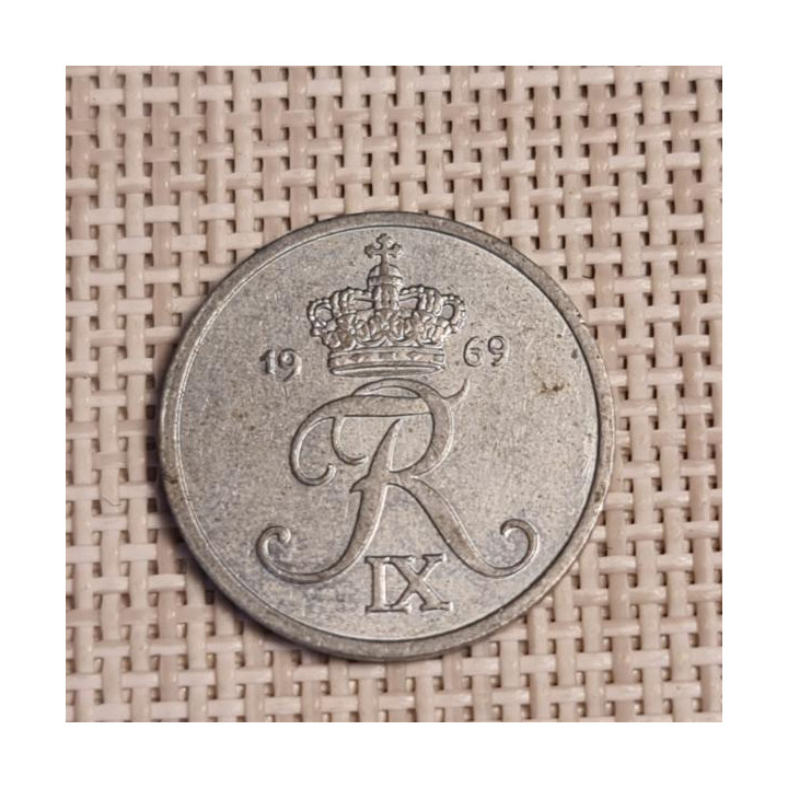 Denmark 2 Øre 1969 KM-840 VF