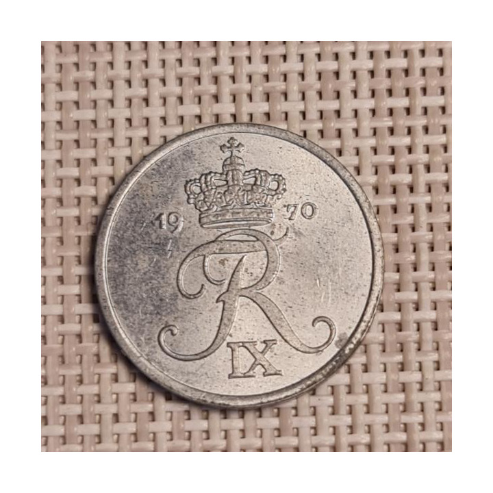 Denmark 2 Øre 1970 KM-840 VF