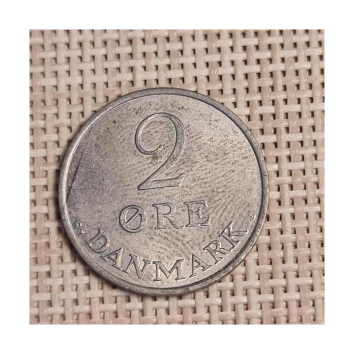 Denmark 2 Øre 1971 KM-840 VF