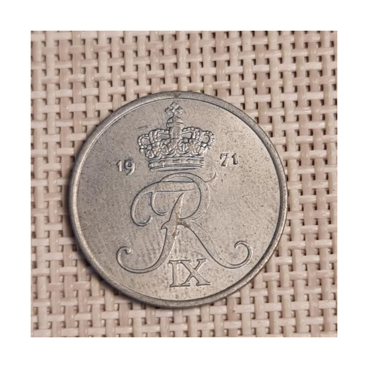 Denmark 2 Øre 1971 KM-840 VF