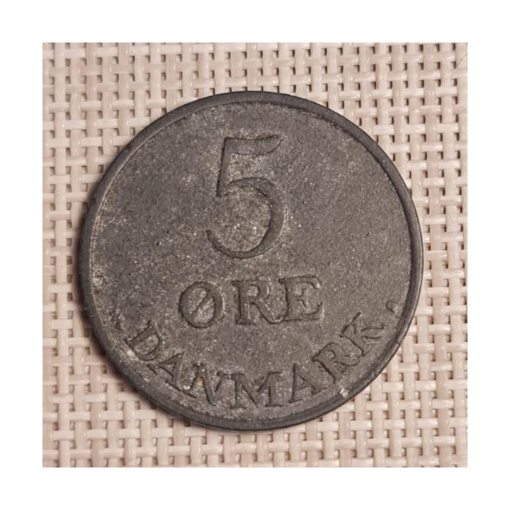 Denmark 5 Øre 1951 KM-843 VF