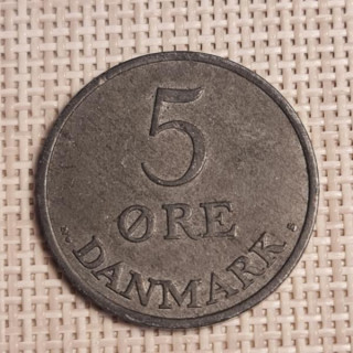 Denmark 5 Øre 1952 KM-843 VF