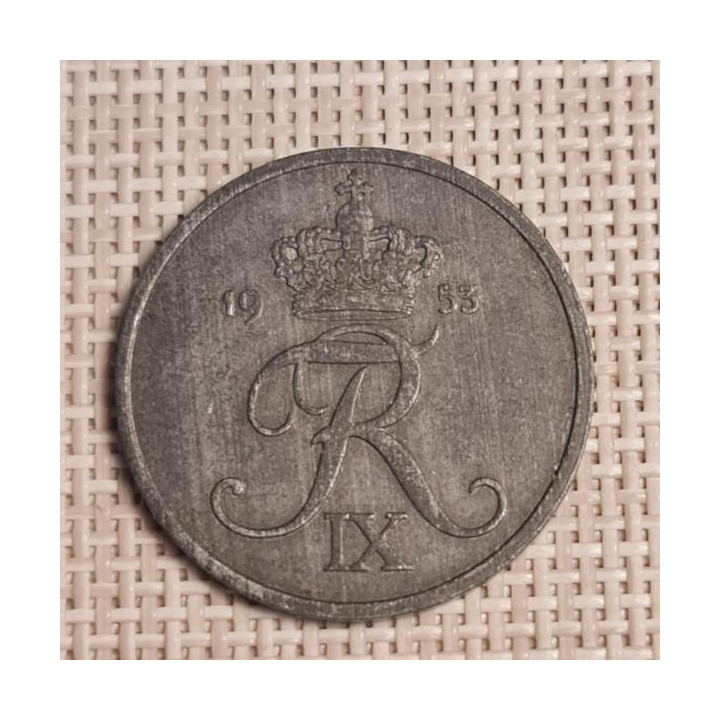 Denmark 5 Øre 1953 KM-843 VF