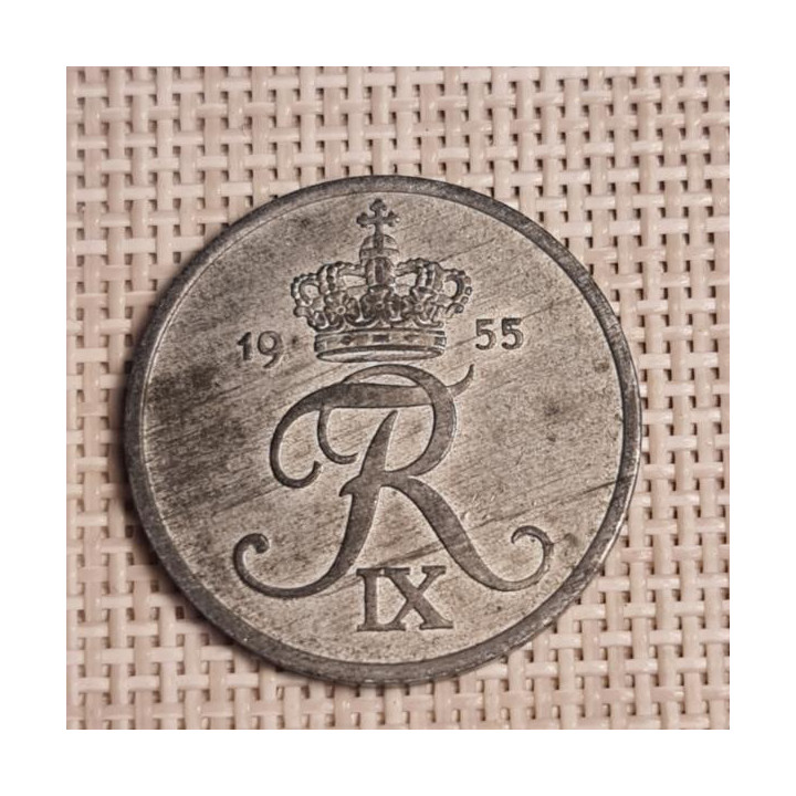 Denmark 5 Øre 1955 KM-843 VF