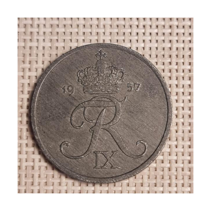 Denmark 5 Øre 1957 KM-843 VF