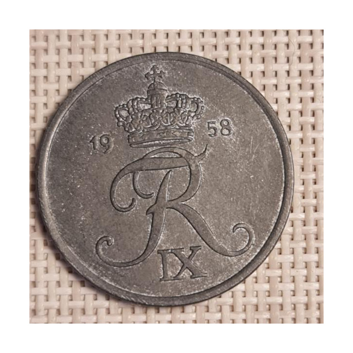Denmark 5 Øre 1958 KM-843 VF