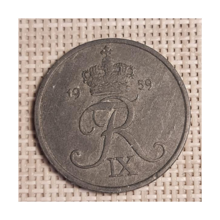 Denmark 5 Øre 1959 KM-843 VF