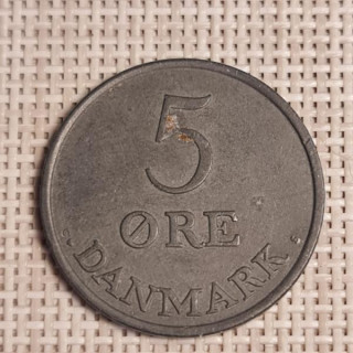 Denmark 5 Øre 1960 KM-843 VF