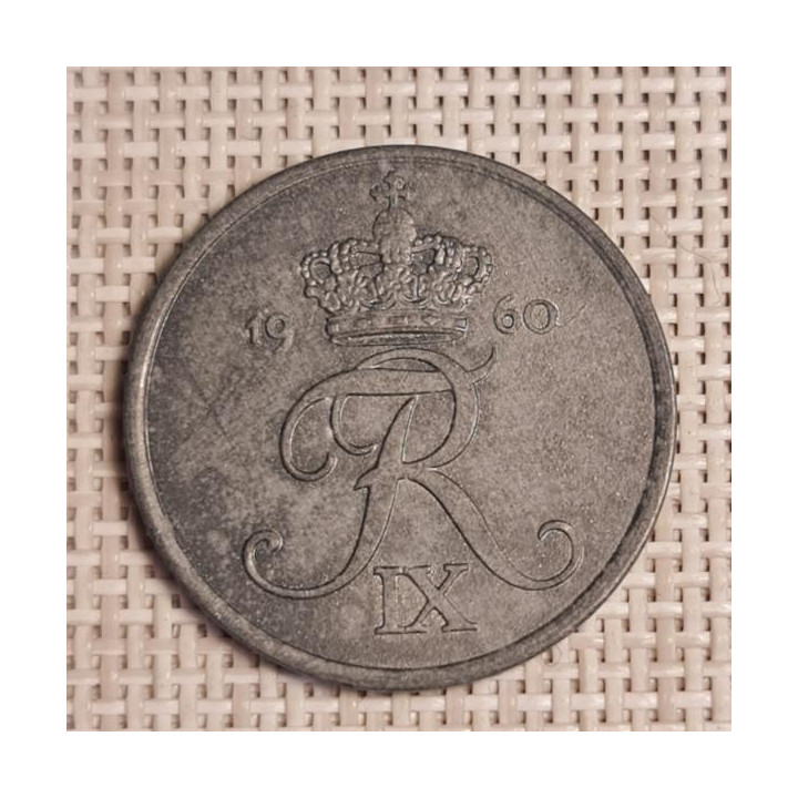 Denmark 5 Øre 1960 KM-843 VF