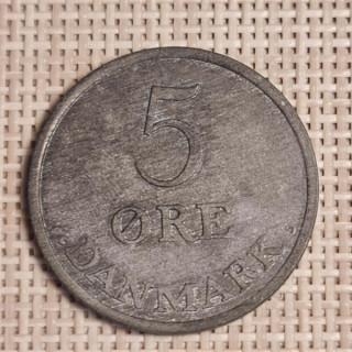 Denmark 5 Øre 1963 KM-843 VF