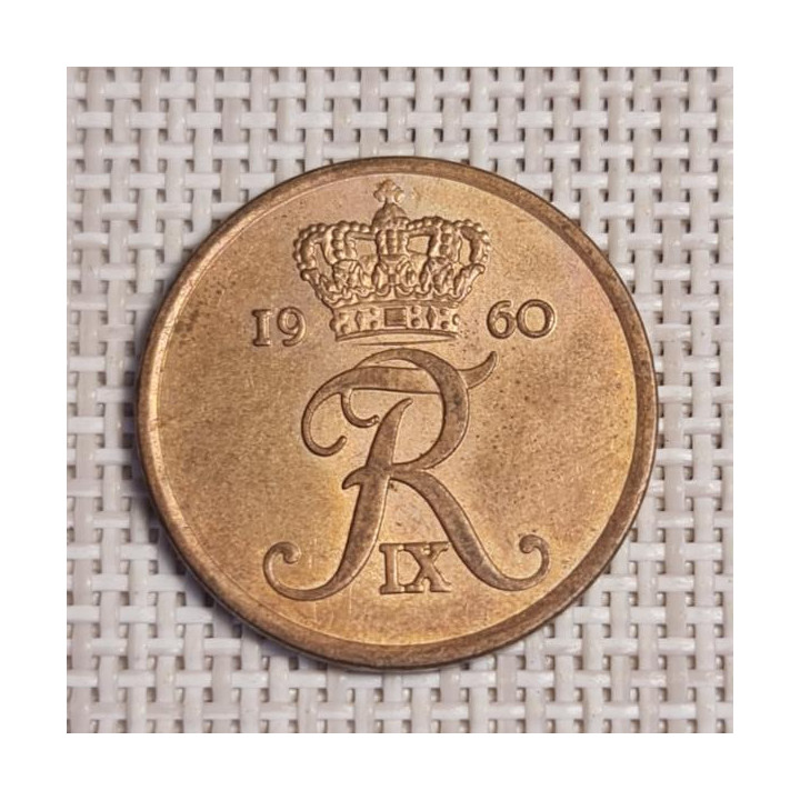 Denmark 5 Øre 1960 KM-848 VF