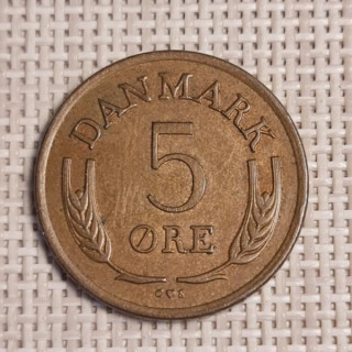 Denmark 5 Øre 1962 KM-848 VF