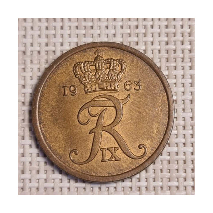 Denmark 5 Øre 1963 KM-848 VF
