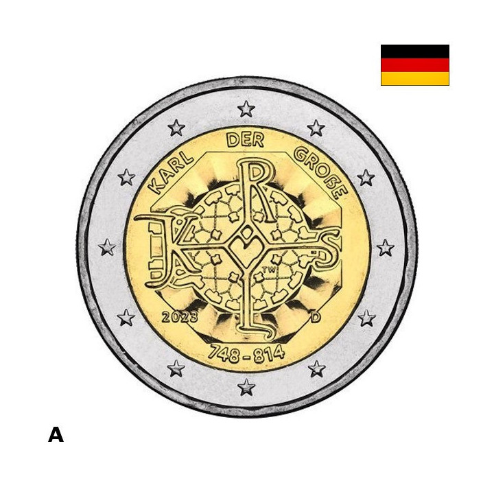 Germany 2 Euro 2023 A "Charlemagne" UNC