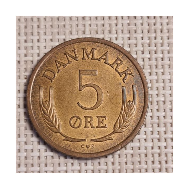 Denmark 5 Øre 1964 KM-848 VF