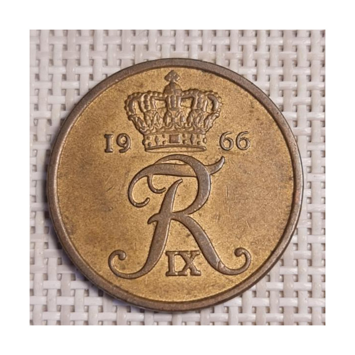 Denmark 5 Øre 1966 KM-848 VF