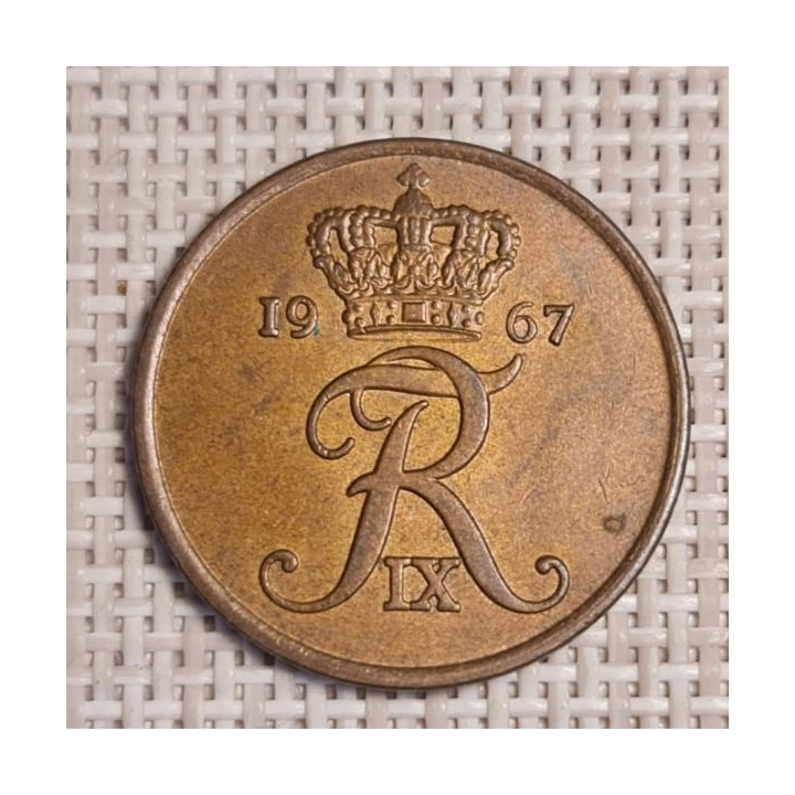 Denmark 5 Øre 1967 KM-848 VF