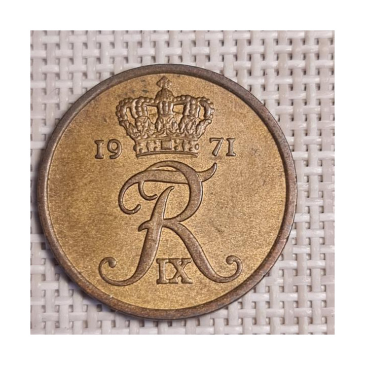 Denmark 5 Øre 1971 KM-848 VF