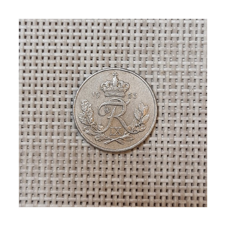 Denmark 10 Øre 1953 KM-841 VF