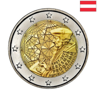 Austria 2 Euro 2022 "Erasmus (ERA)" UNC