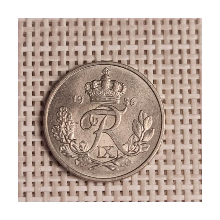Denmark 10 Øre 1956 KM-841 VF