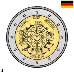 Germany 2 Euro 2023 J "Charlemagne" UNC
