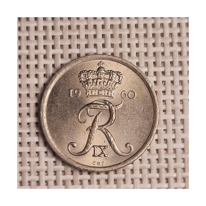Denmark 10 Øre 1960 KM-849 VF