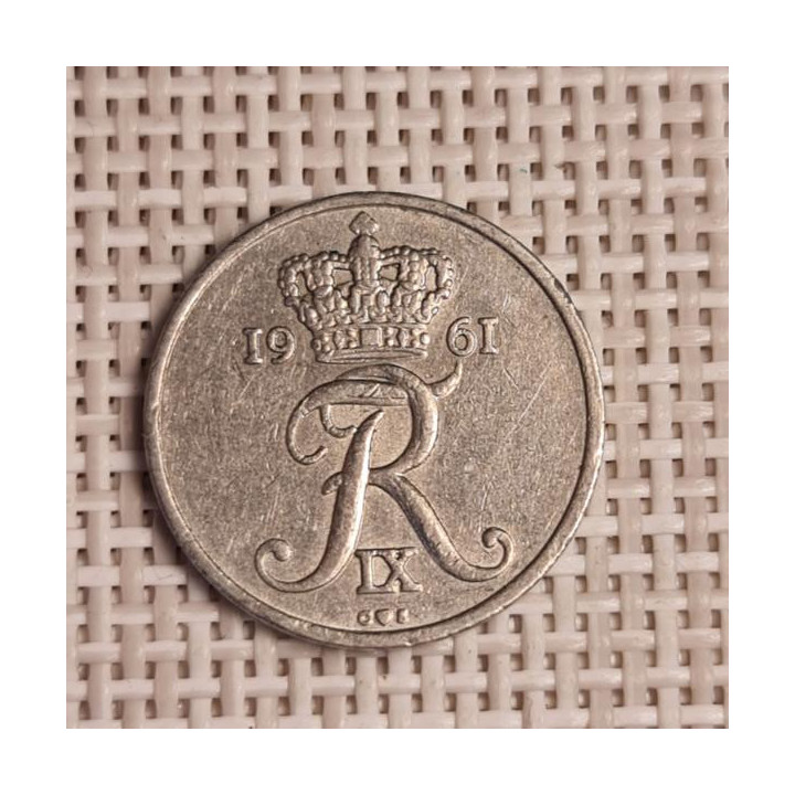 Denmark 10 Øre 1961 KM-849 VF