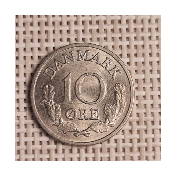Denmark 10 Øre 1963 KM-849 VF