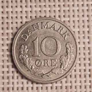 Denmark 10 Øre 1964 KM-849 VF