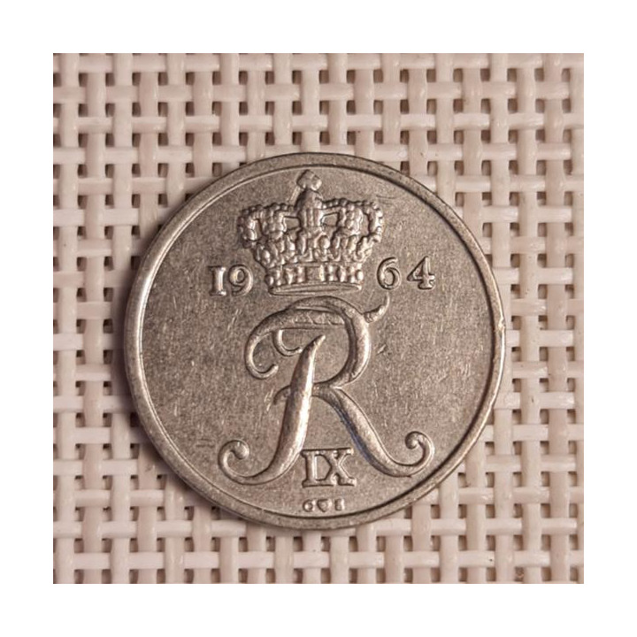 Denmark 10 Øre 1964 KM-849 VF