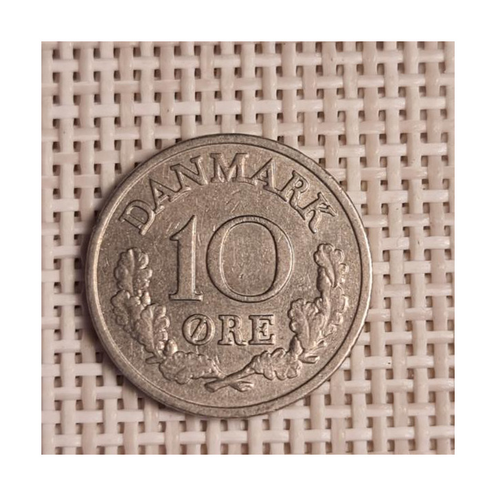 Denmark 10 Øre 1965 KM-849 VF