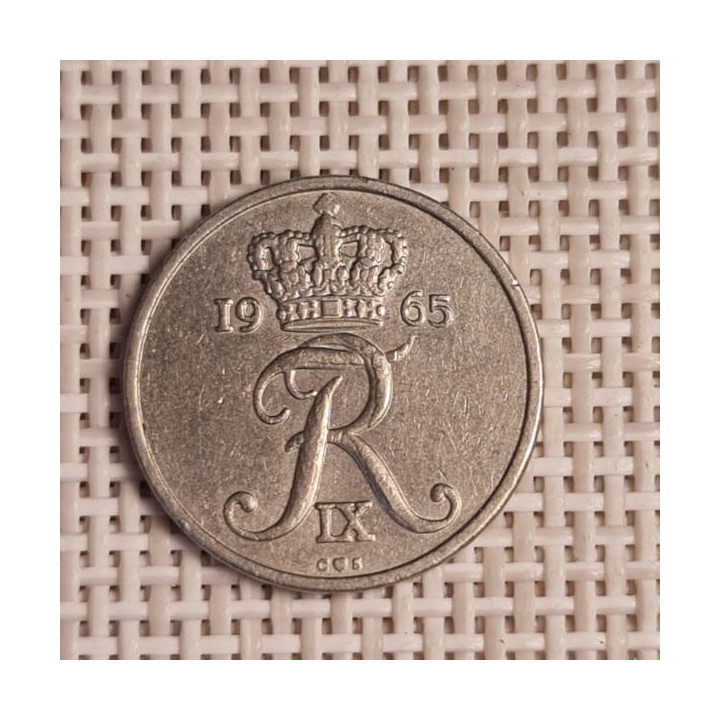 Denmark 10 Øre 1965 KM-849 VF