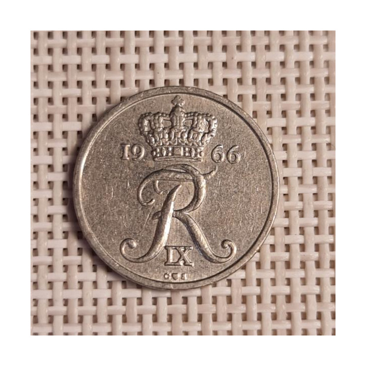 Denmark 10 Øre 1966 KM-849 VF