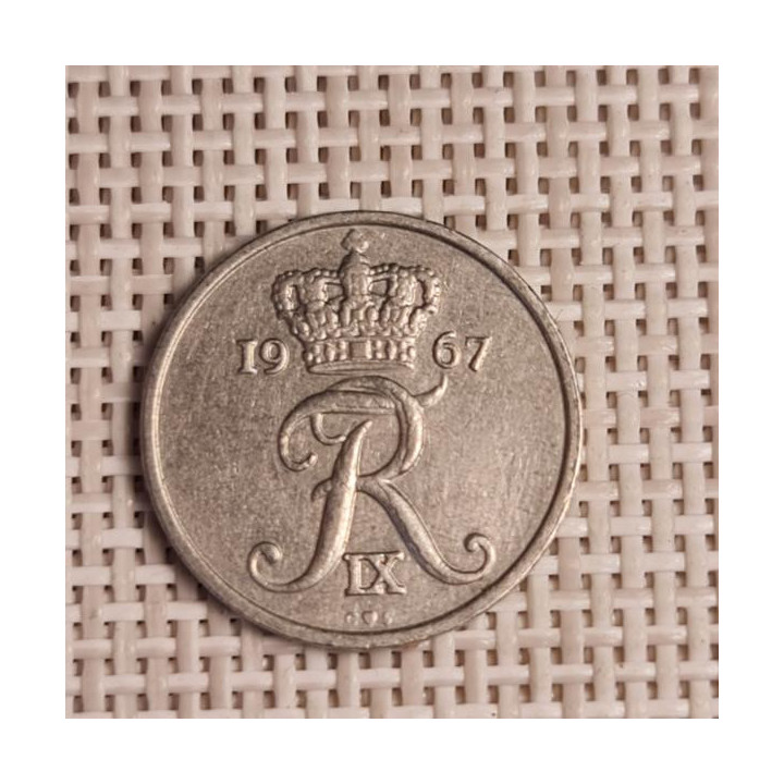 Denmark 10 Øre 1967 KM-849 VF