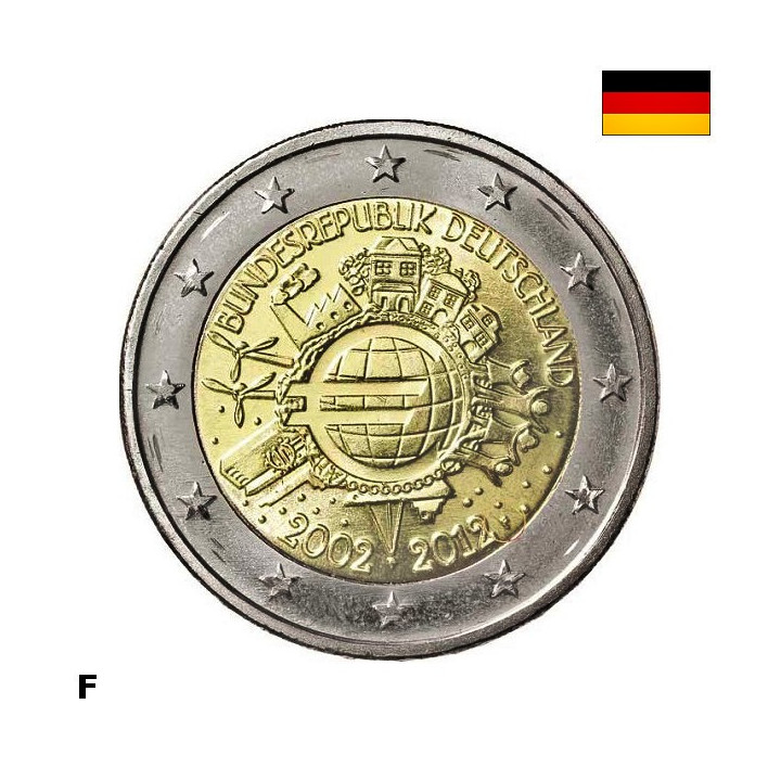 Germany 2 Euro 2012 F "TYE" Letter UNC