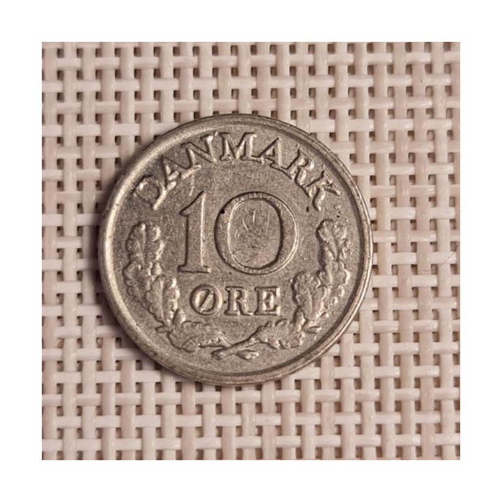 Denmark 10 Øre 1967 KM-849 VF