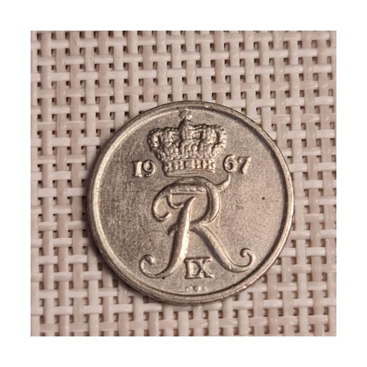 Denmark 10 Øre 1967 KM-849 VF
