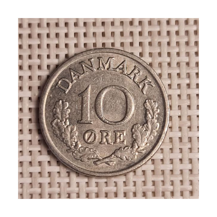 Denmark 10 Øre 1968 KM-849 VF