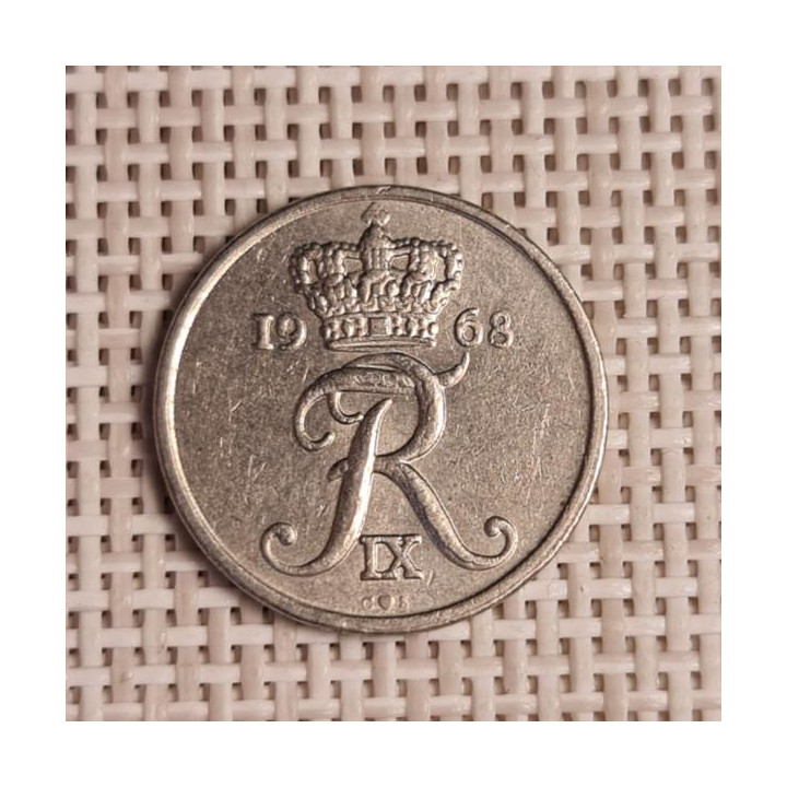 Denmark 10 Øre 1968 KM-849 VF