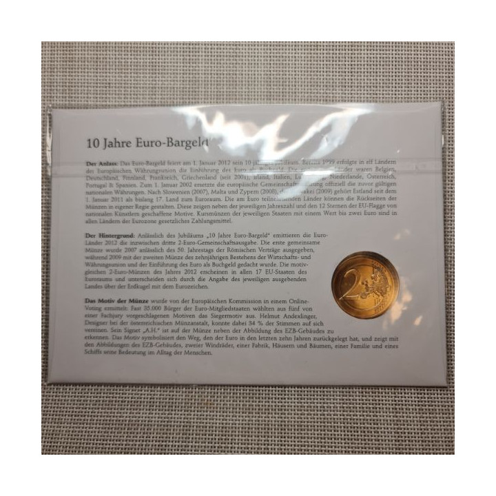 Germany 2 Euro 2012 F "TYE" Letter UNC