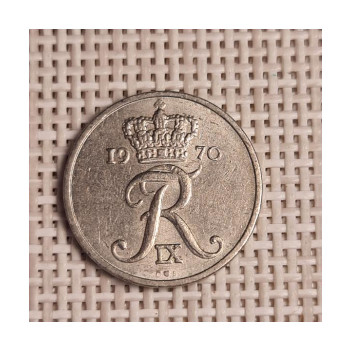 Denmark 10 Øre 1970 KM-849 VF