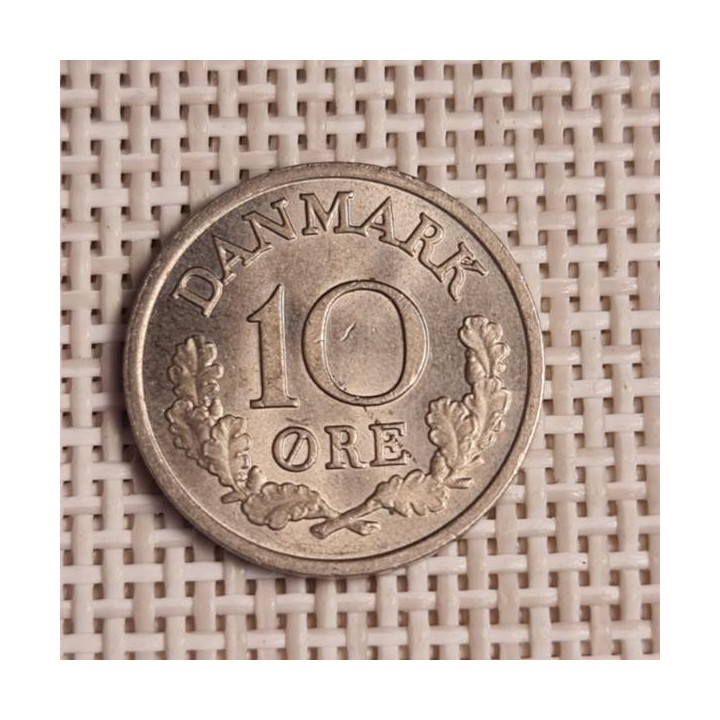 Denmark 10 Øre 1970 KM-849 VF